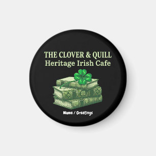 Imán The Clover & Quill: Café Irlandés Patrimonio Celta