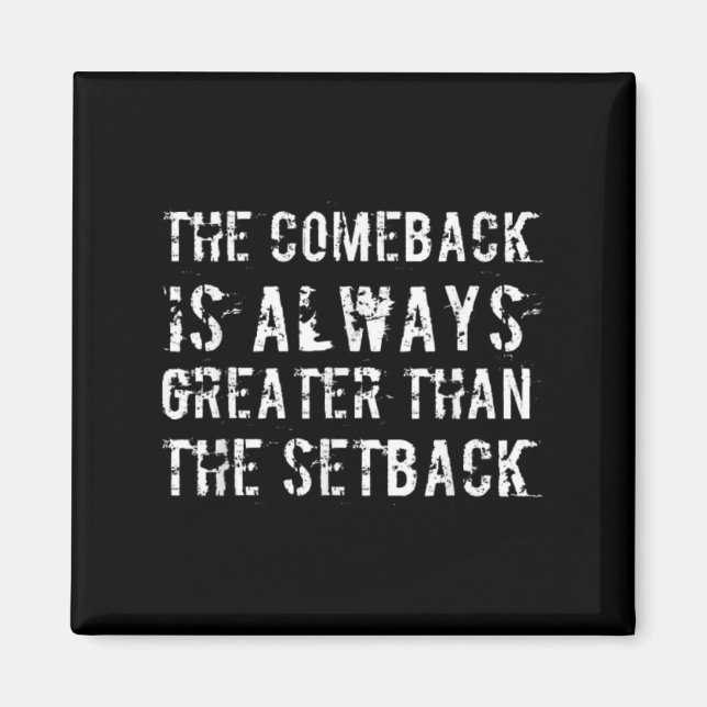 Imán The Comeback Is Greater Than The Setback  (Frente)