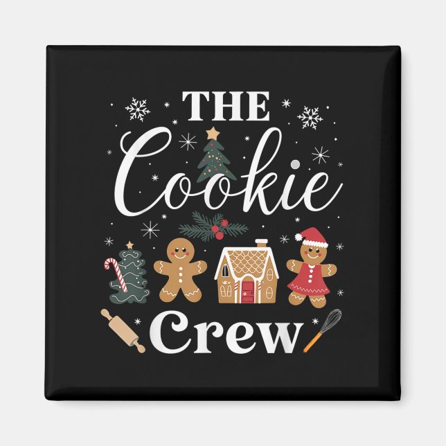 Imán The Cookie Crew Christmas Baking Cookie Lover Kids (Frente)
