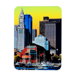 Imán The Custom House Boston USA Poster Card