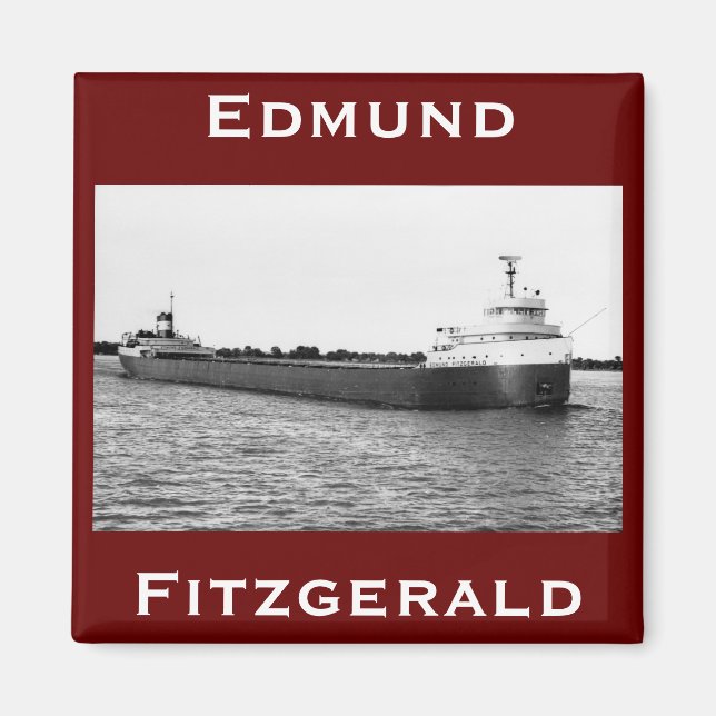 Imán The Edmund Fitzgerald on the St. Clair River (Frente)