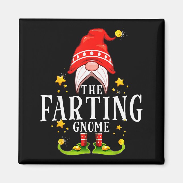 Imán The Farting Gnome Christmas Matching  (Frente)