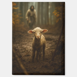 Imán The Good Shepherd and the Lost Lamb – Jesus & Lamb