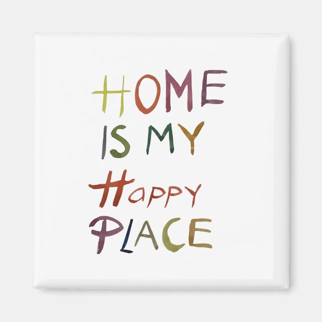 Imán The Happy Introvert “Home Is My Happy Place” (Frente)