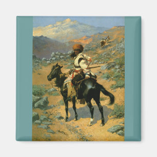 Imán The Indian Trapper (1889) de Frederic Remington