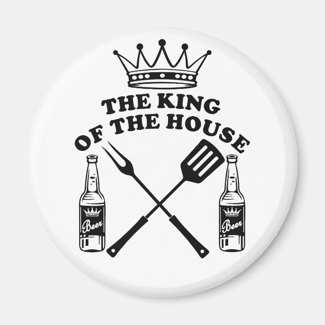 Imán The King of the House Beer (Frente)
