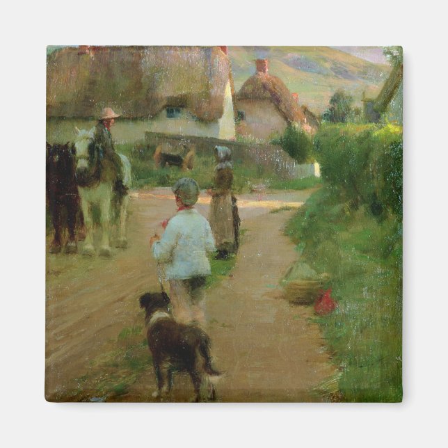 Imán The Loiterers, 1888 (aceite sobre lienzo) (Frente)