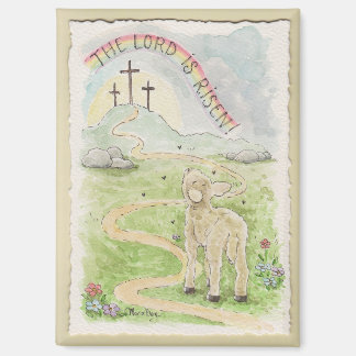 Imán The Lord Is Risen Lamb Magnet