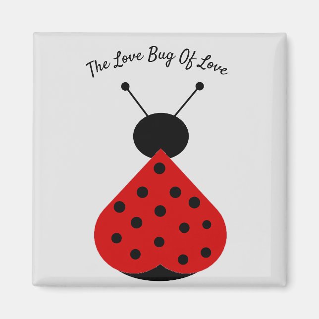 Imán The Love Bug Of Love Magnet (Frente)