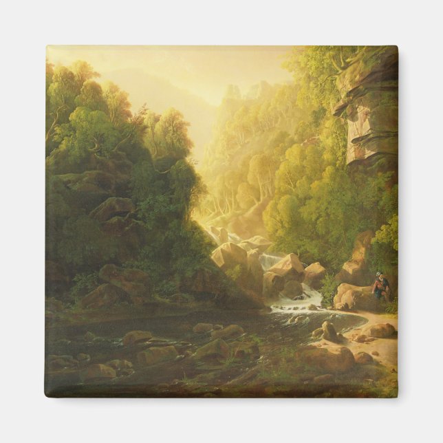 Imán The Mountain Torrent, c.1820-30 (aceite sobre lien (Frente)