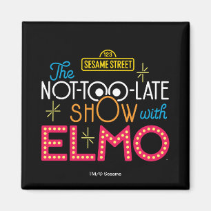 Imán The Not-Too-Late Show con Elmo