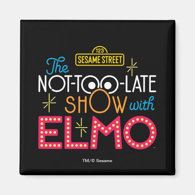 Imán The Not-Too-Late Show con Elmo (Frente)