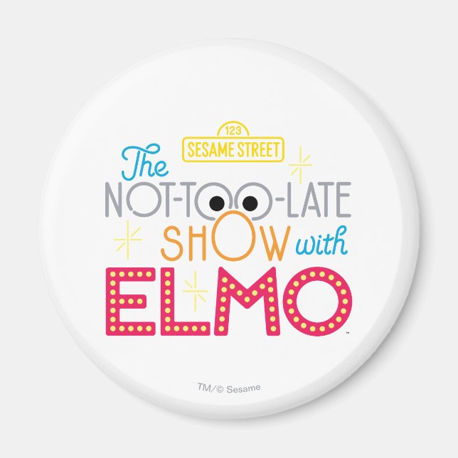 Imán The Not-Too-Late Show con Elmo (Frente)