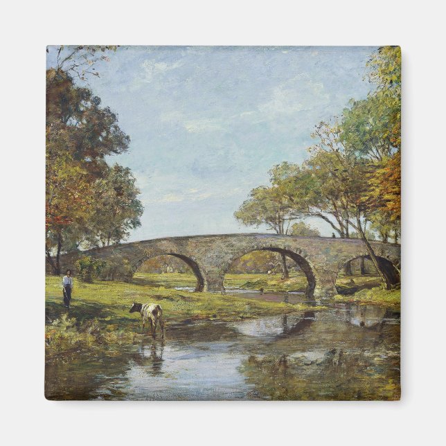Imán The Old Bridge (por Theodore Robinson) (Frente)