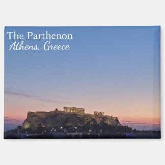 Imán The Parthenon Greece at Sunset Souvenir Magnet
