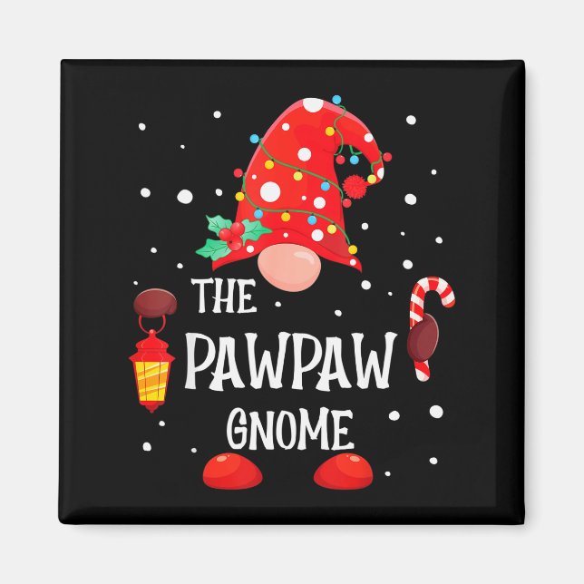 Imán The Pawpaw Gnome Matching Family Christmas Gnome P (Frente)