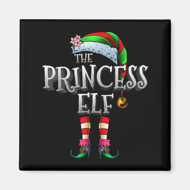 Imán The Princess Elf Shirt Matching Family Funny Chris (Frente)