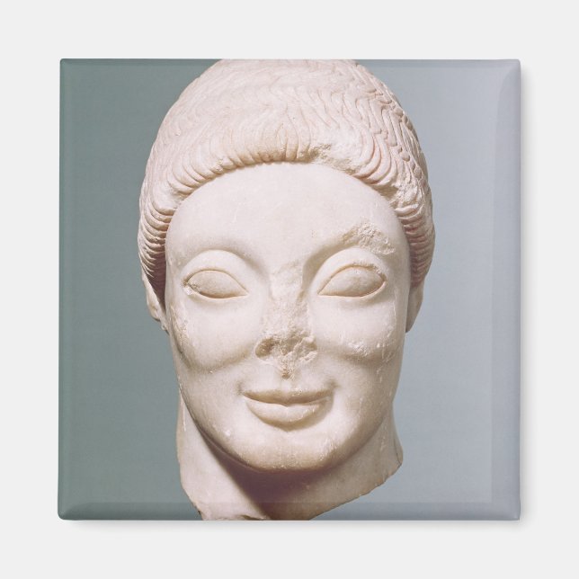 Imán "The Rayet Head", Attic, de Dipylon, c.530 a.C. (m (Frente)