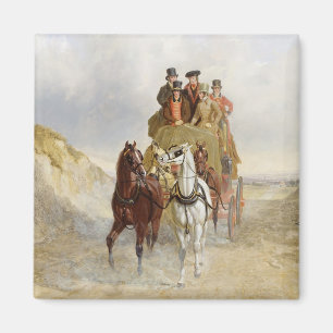 Imán The Royal Mail Coach on the Road, 1841 (petróleo e