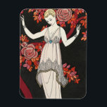 Imán The Science Tree Evening Dress - George Barbier<br><div class="desc">The Science Tree evening dress by French couturier Georges Camille Doeuillet. Art Deco fashion illustration by George Barbier (1914).</div>