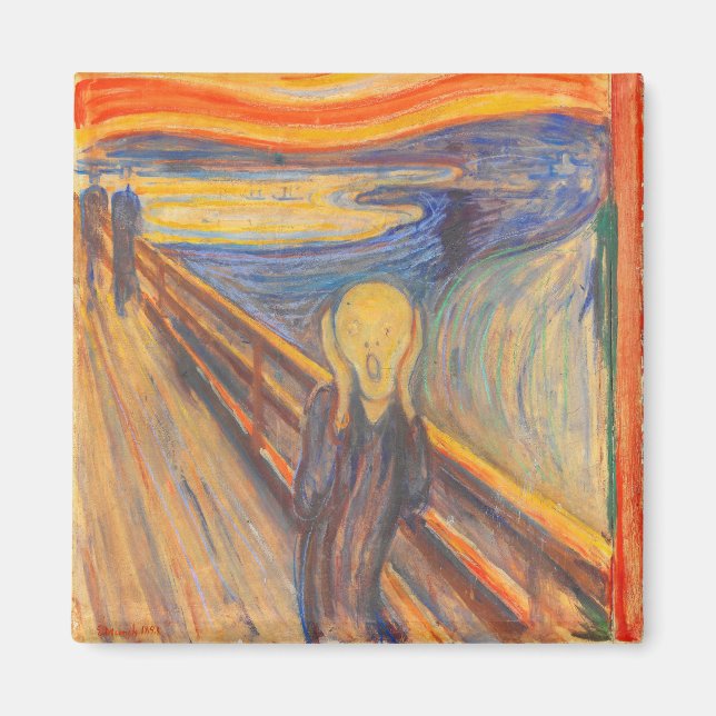 Imán The Scream by Edvard Munch (Frente)