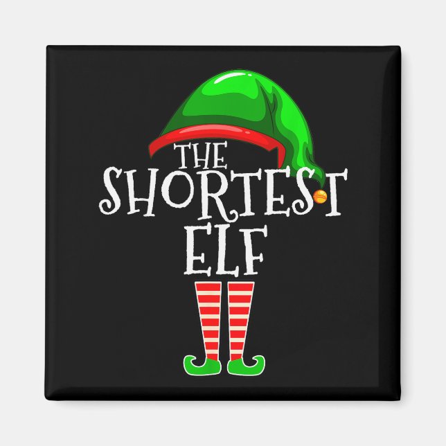 Imán The Shortest Elf Family Matching Group Christmas G (Frente)
