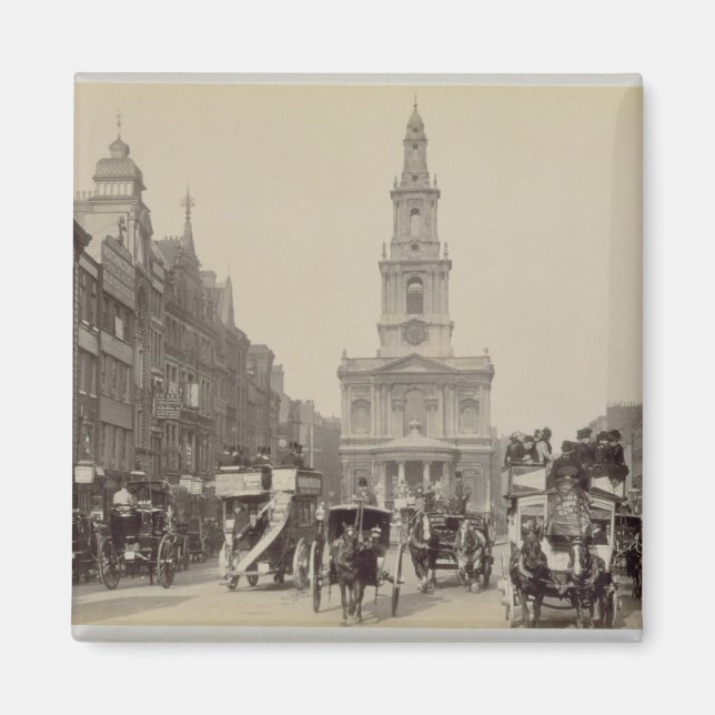 Imán The Strand, c.1880 (foto de sepia) (Frente)