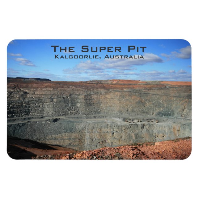 Imán The Super Pit, Kalgoorlie, Australia - Magnet (Horizontal)
