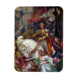 Imán The Two Crowns c. 1900 por Sir Frank Dicksee