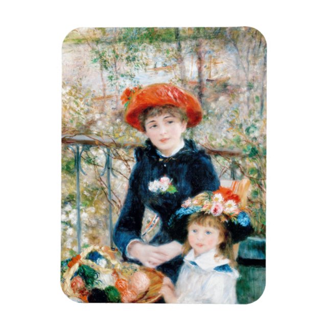 Imán The Two Sisters, On the Terrace Auguste  Renoir    (Vertical)
