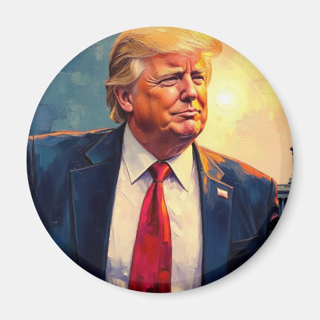 Imán The Unyielding Icon: A Symbolic Portrait of Donald (Frente)