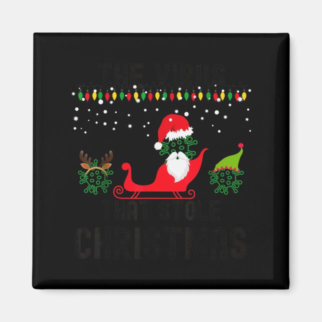 Imán The Virus That Stole Christmas 2020 Tacky Ugly Xma (Frente)