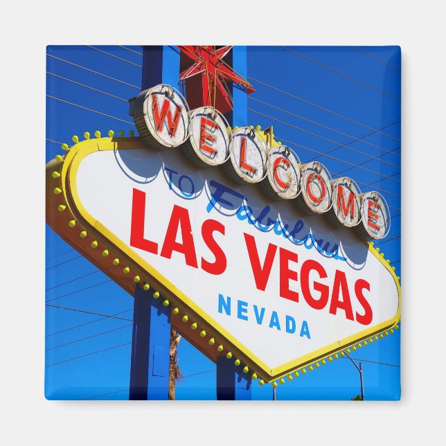 Imán The Welcome to Fabulous Las Vegas sign (Frente)