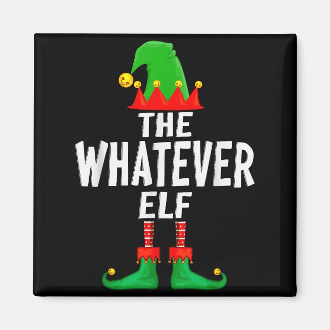 Imán The Whatever Elf Matching Family Christmas  (Frente)