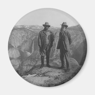 Imán Theodore Roosevelt y John Muir en punto del