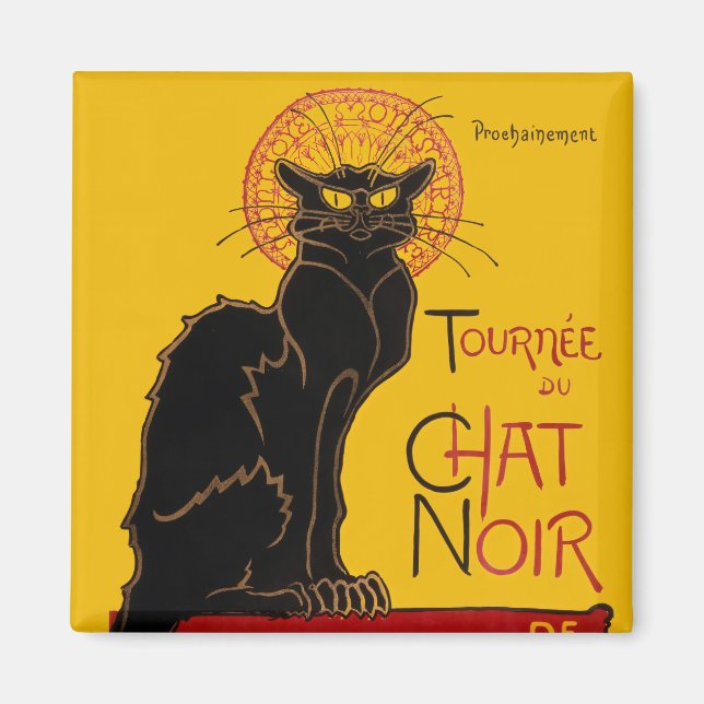 Imán Theophile Steinlen - Le Chat Noir Vintage (Frente)