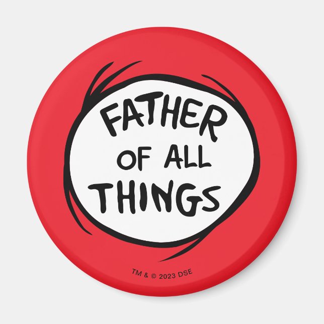 Imán Thing One Thing Two - Padre de todas las cosas (Frente)