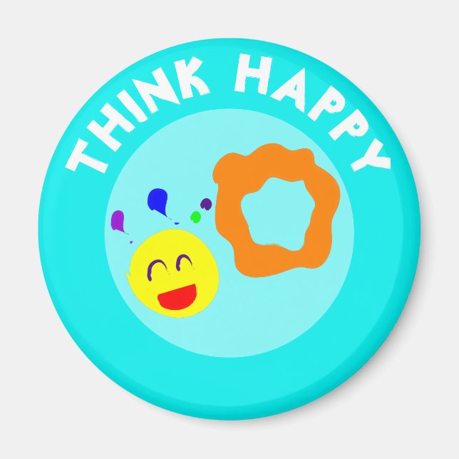 IMÁN THINK HAPPY (Frente)