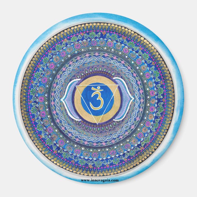 Imán Third Eye Chakra Mandala Magnet (Frente)