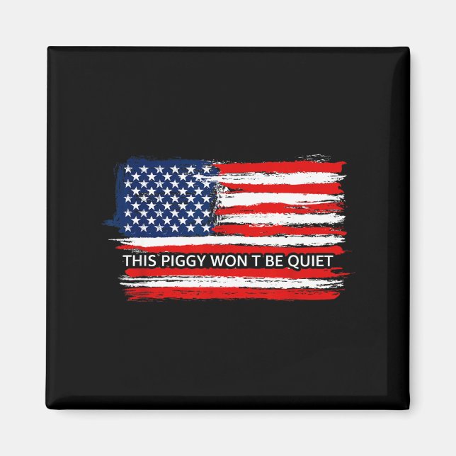 Imán This Ggy Won't Be Quiet Funny Flag  (Frente)