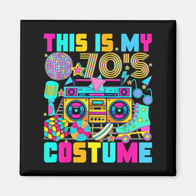 Imán This Is My 70s Costume 1970s Party 70's Outfit Men (Frente)