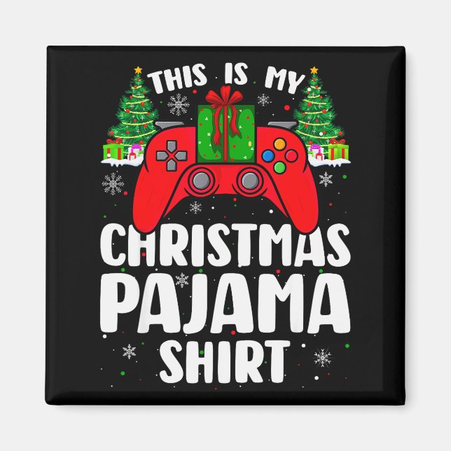 Imán This Is My Christmas Pajamas Funny Video Game Game (Frente)