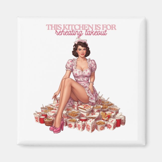 Imán This Kitchen Is for Reheating Takeout Illustration (Frente)