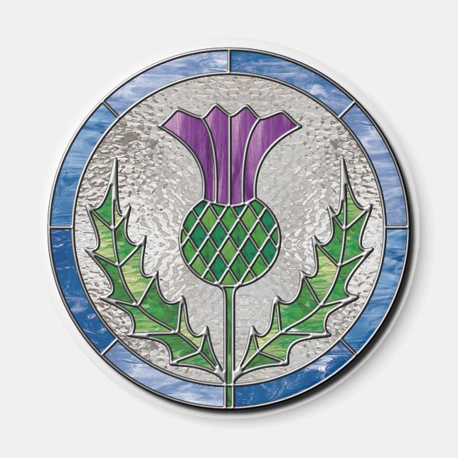 Imán Thistle de vidrio (Frente)