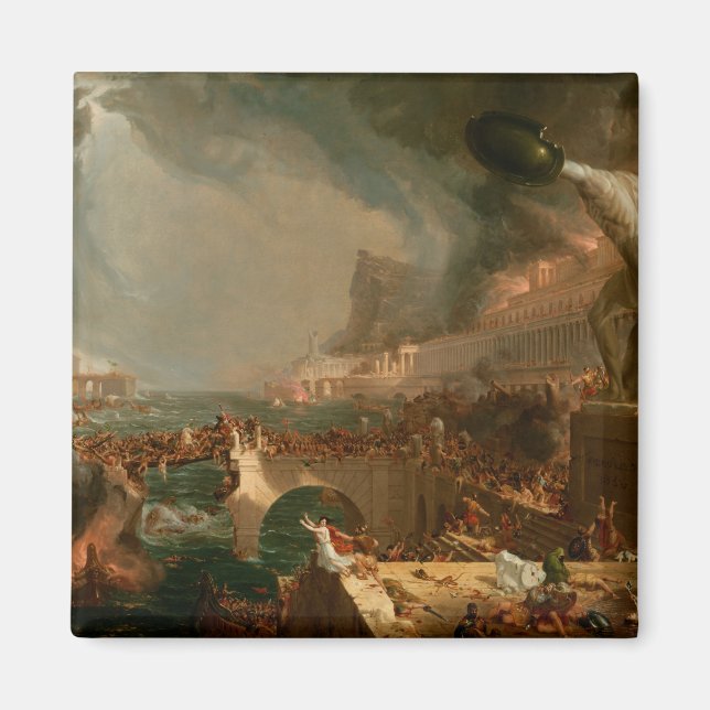 Imán Thomas Cole El curso de la destrucción imperial (Frente)