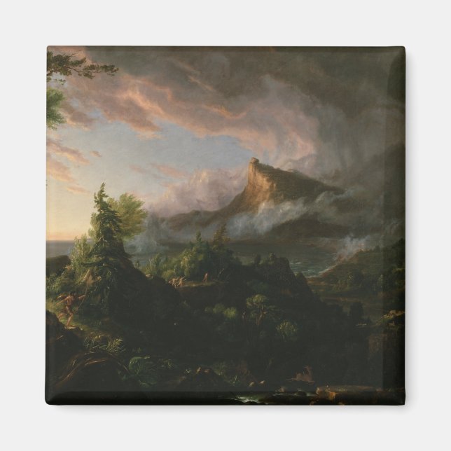 Imán Thomas Cole El curso del imperio El salvaje (Frente)