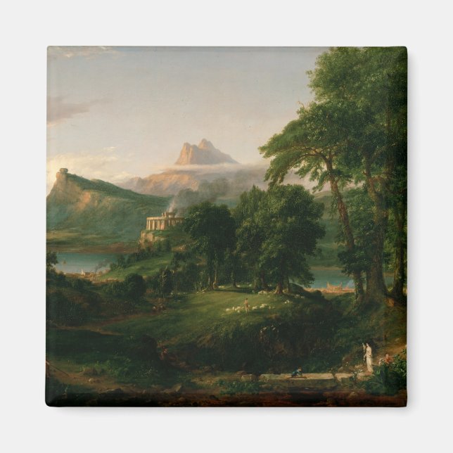 Imán Thomas Cole El curso del Imperio La Arcadia (Frente)