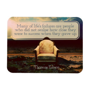Imán Thomas Edison cita Inspiradora "Fracasos"