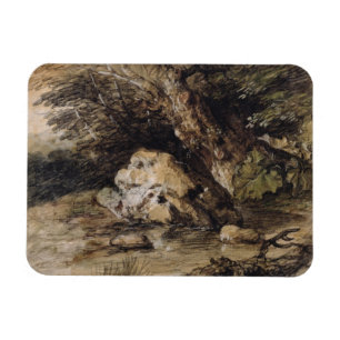 Imán Thomas Gainsborough el   un paisaje montañoso con