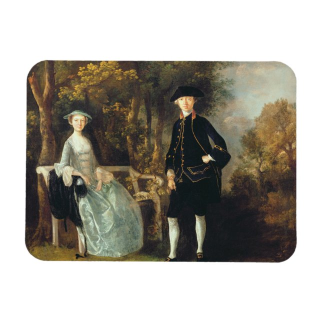 Imán Thomas Gainsborough | Lady Lloyd y su hijo Rich (Horizontal)